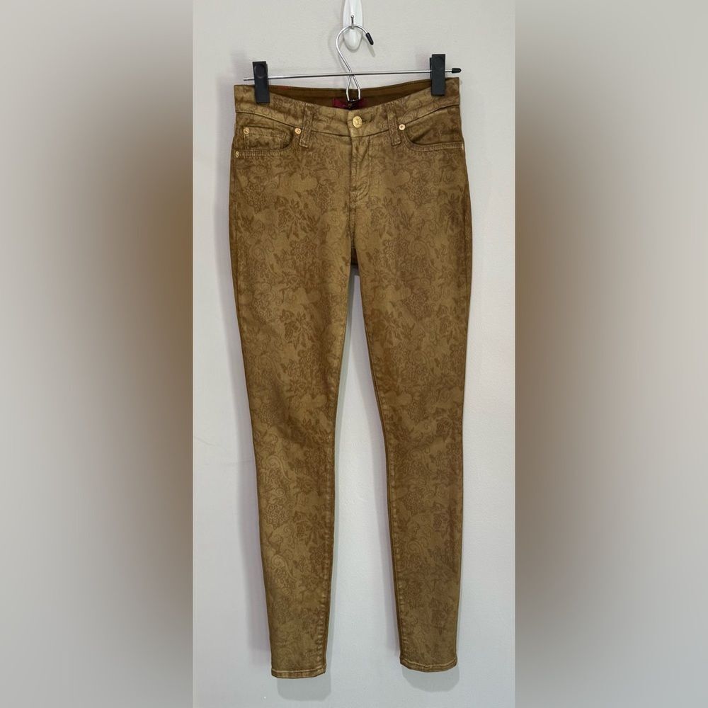 7 For All Mankind Metallic Gold Pants